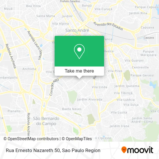 Rua Ernesto Nazareth 50 map