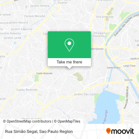 Rua Simão Segal map