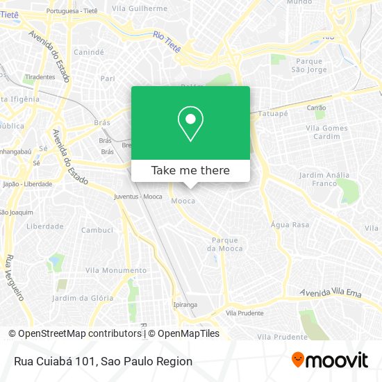 Mapa Rua Cuiabá 101