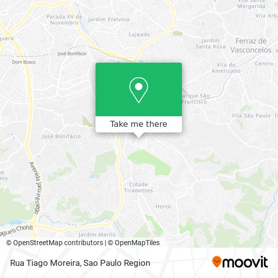 Mapa Rua Tiago Moreira