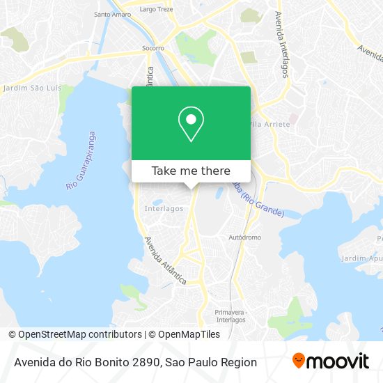 Mapa Avenida do Rio Bonito 2890