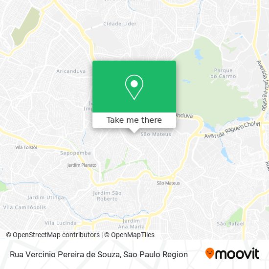 Rua Vercinio Pereira de Souza map