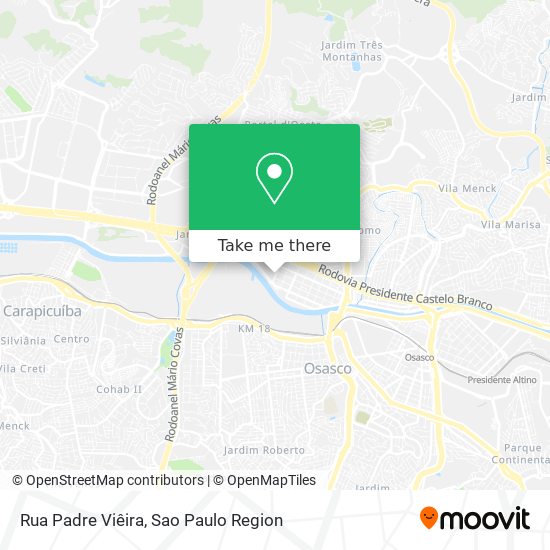 Rua Padre Viêira map