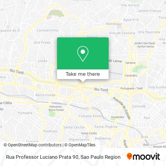 Rua Professor Luciano Prata 90 map