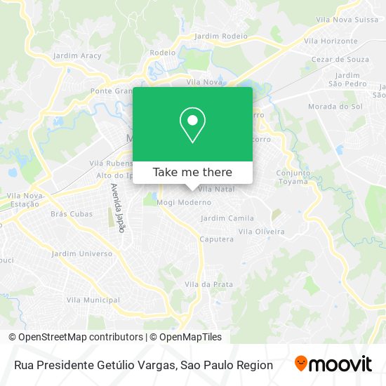 Rua Presidente Getúlio Vargas map