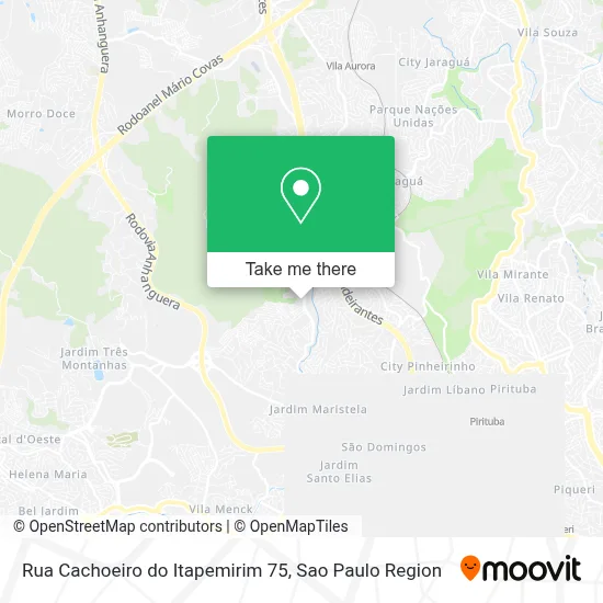 Rua Cachoeiro do Itapemirim 75 map