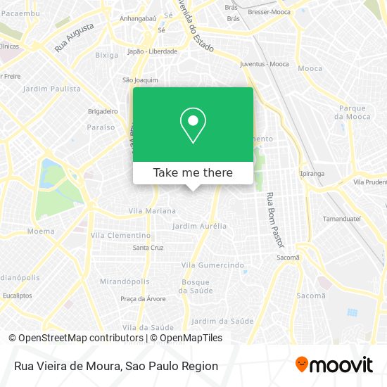 Mapa Rua Vieira de Moura