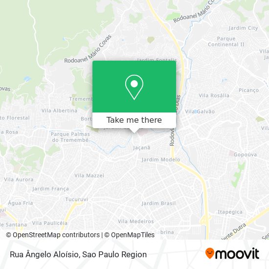 Mapa Rua Ângelo Aloísio
