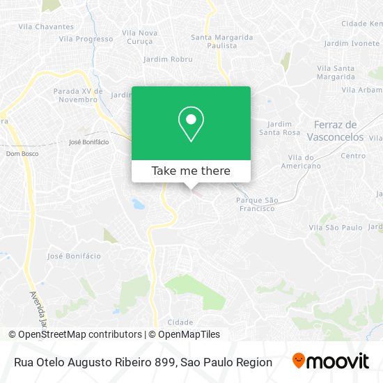 Mapa Rua Otelo Augusto Ribeiro 899