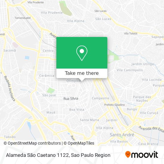 Mapa Alameda São Caetano 1122