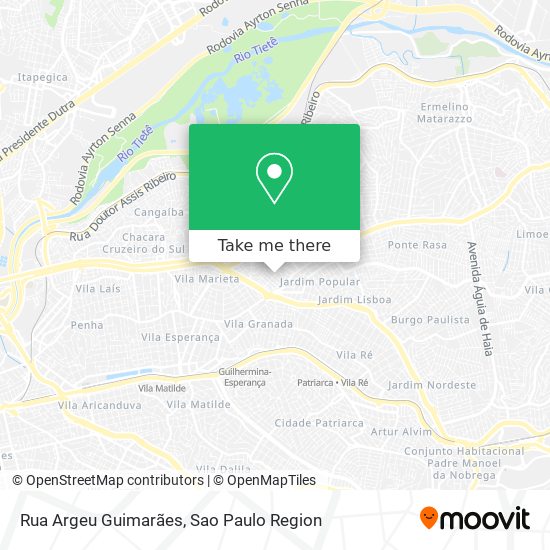 Mapa Rua Argeu Guimarães