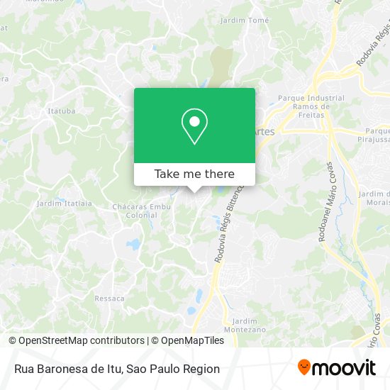 Rua Baronesa de Itu map