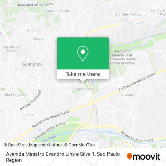 Mapa Avenida Ministro Evandro Lins e Silva 1
