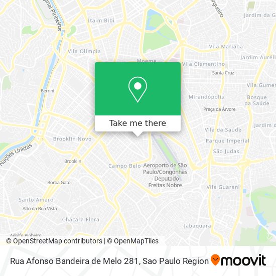 Mapa Rua Afonso Bandeira de Melo 281