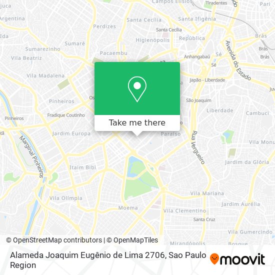 Alameda Joaquim Eugênio de Lima 2706 map