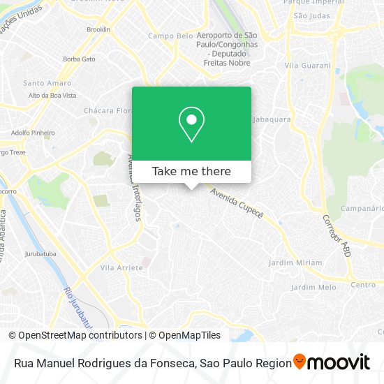 Mapa Rua Manuel Rodrigues da Fonseca