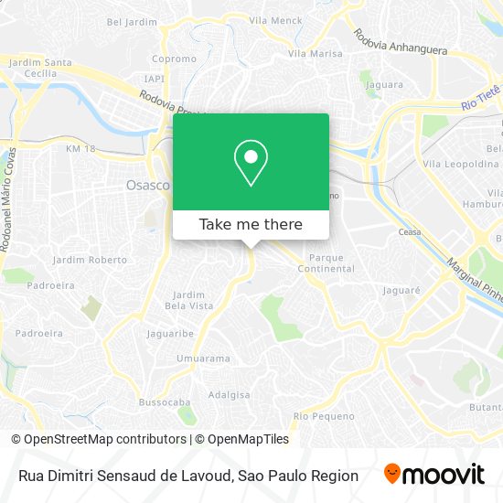 Rua Dimitri Sensaud de Lavoud map