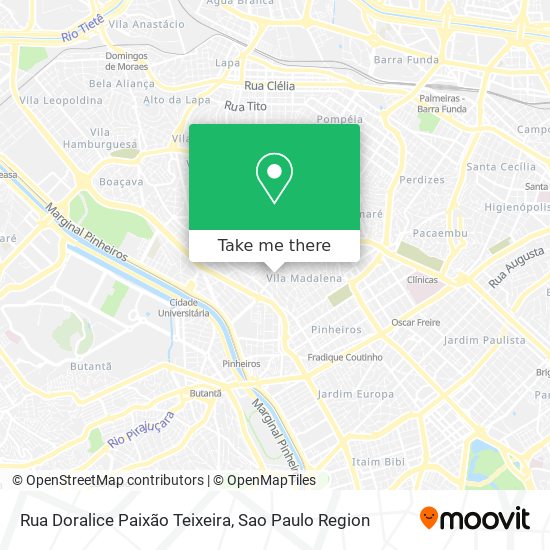 Mapa Rua Doralice Paixão Teixeira