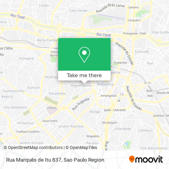 Rua Marquês de Itu 837 map