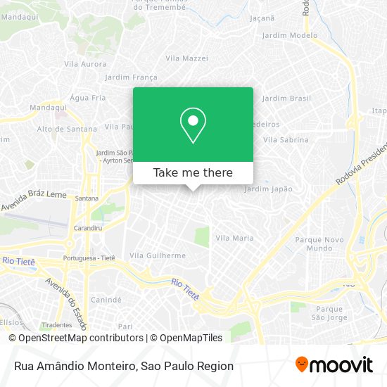 Mapa Rua Amândio Monteiro