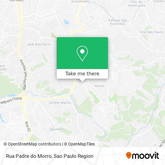 Rua Padre do Morro map