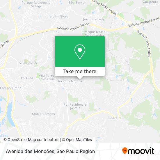 Avenida das Monções map
