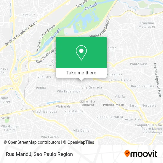 Rua Mandú map