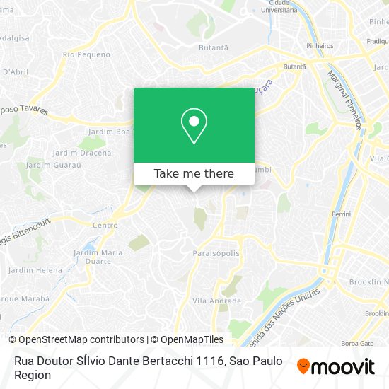 Rua Doutor SÍlvio Dante Bertacchi 1116 map