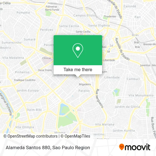 Alameda Santos 880 map