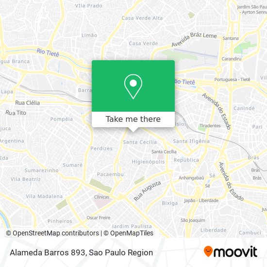 Alameda Barros 893 map