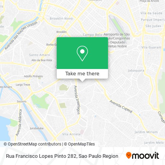 Mapa Rua Francisco Lopes Pinto 282