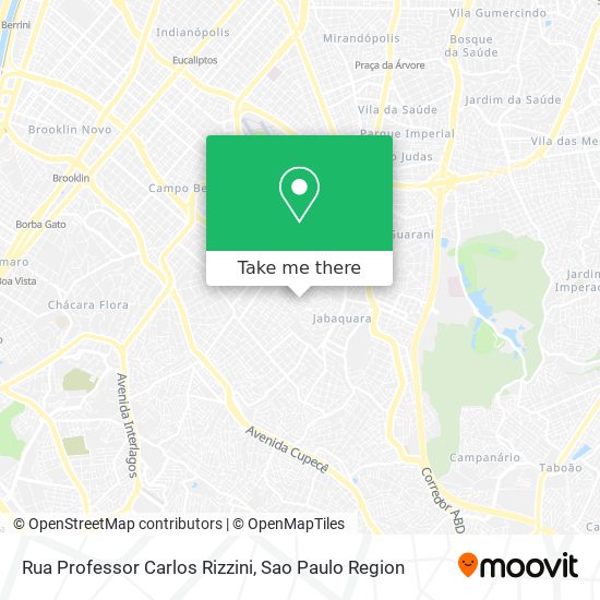 Rua Professor Carlos Rizzini map