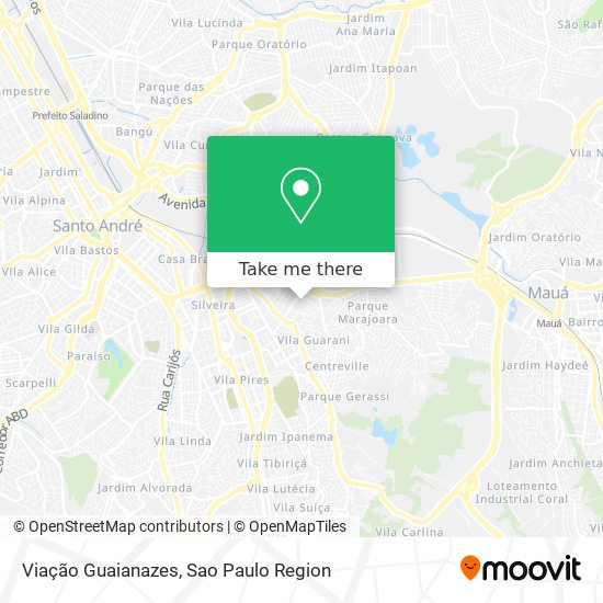 Viação Guaianazes map