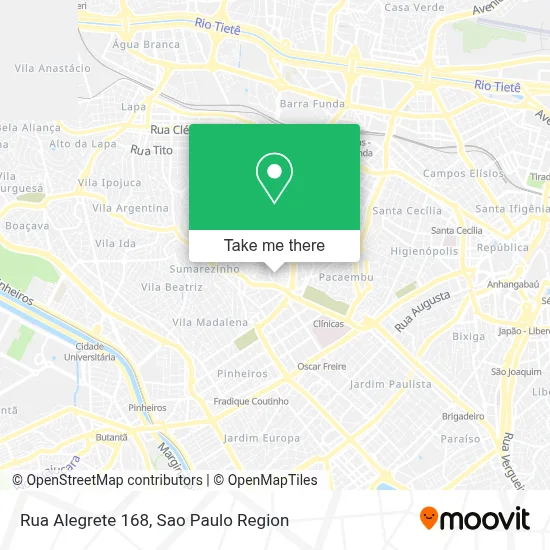 Rua Alegrete 168 map