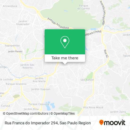 Mapa Rua Franca do Imperador 294