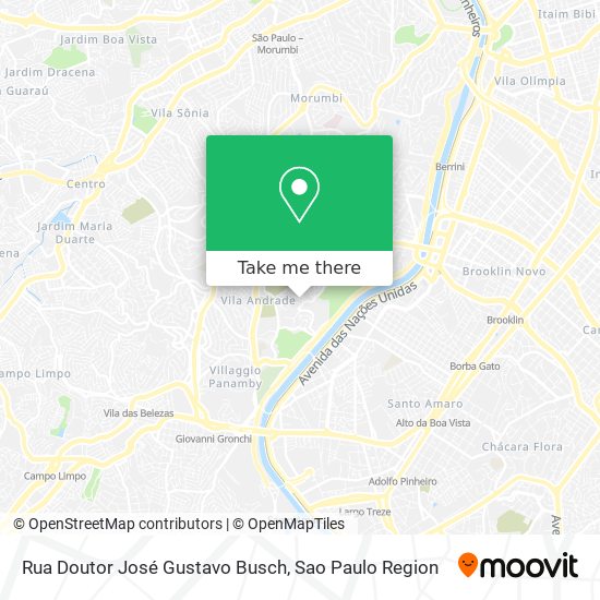 Rua Doutor José Gustavo Busch map