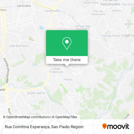 Rua Comitiva Esperança map