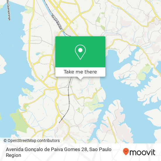 Mapa Avenida Gonçalo de Paiva Gomes 28