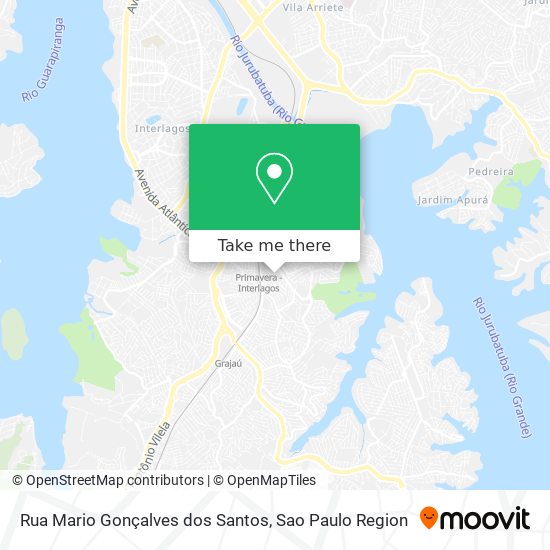 Rua Mario Gonçalves dos Santos map