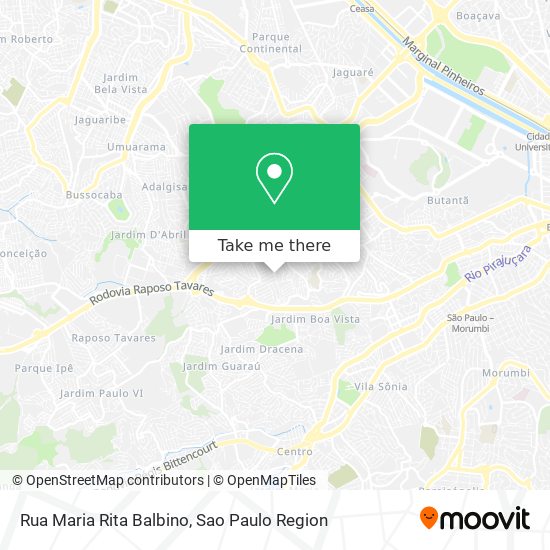 Rua Maria Rita Balbino map