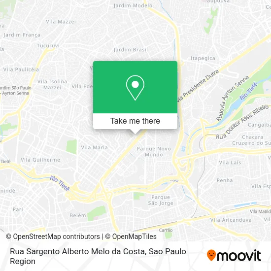 Rua Sargento Alberto Melo da Costa map