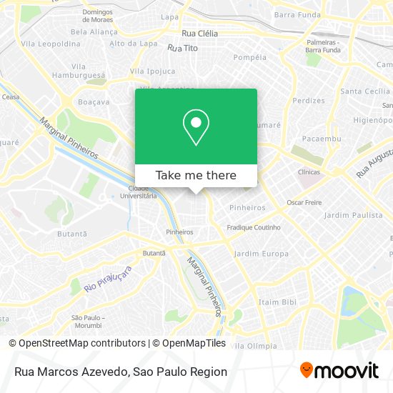 Mapa Rua Marcos Azevedo