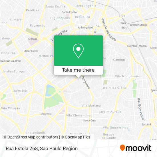 Mapa Rua Estela 268