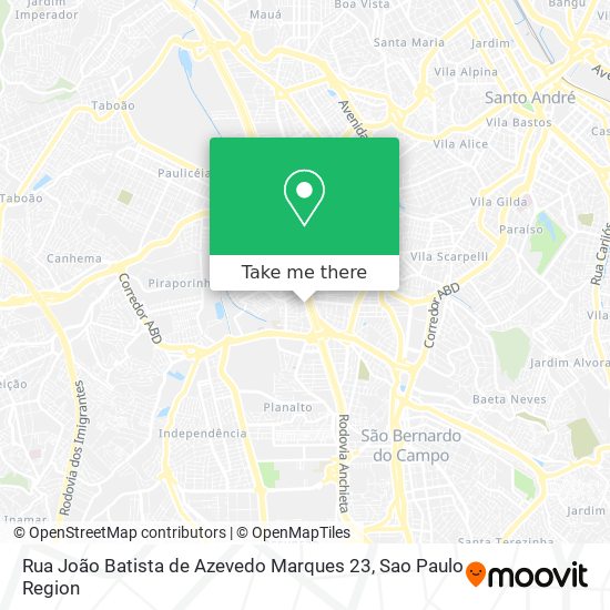 Mapa Rua João Batista de Azevedo Marques 23