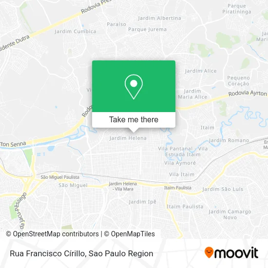Rua Francisco Círillo map