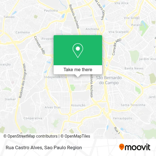 Rua Castro Alves map