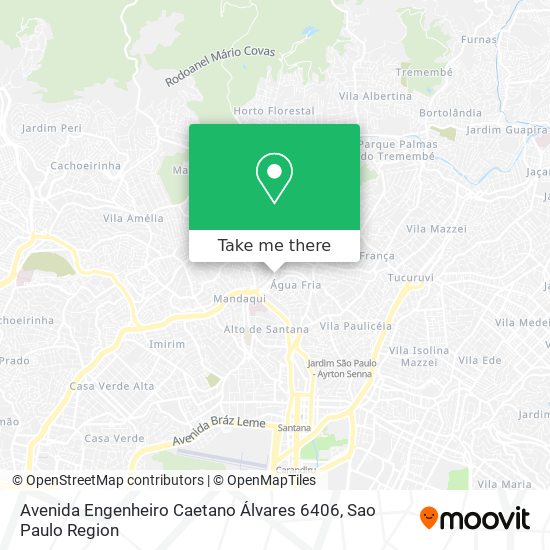 Mapa Avenida Engenheiro Caetano Álvares 6406