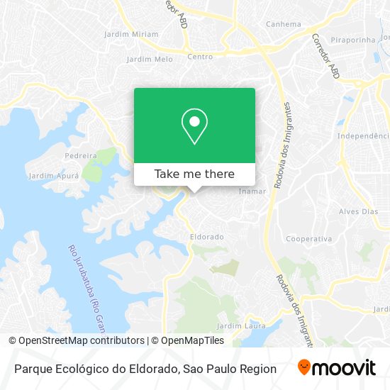 Mapa Parque Ecológico do Eldorado