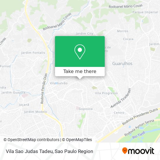 Mapa Vila Sao Judas Tadeu