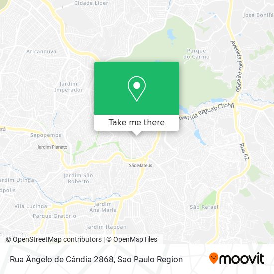 Mapa Rua Ângelo de Cândia 2868